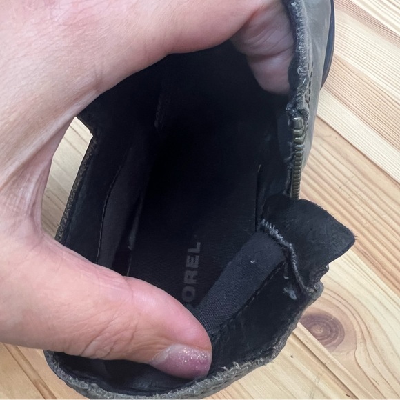 Sorel Cate Block Heel Zip Ankle Boots Sz 10 - Picture 7 of 8